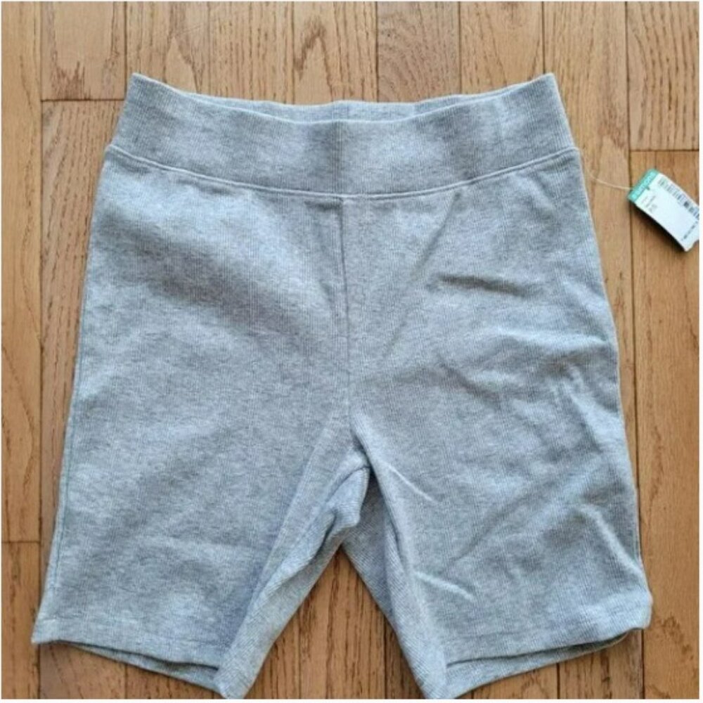 NWT Miiyu x Twik by Simons Grey Ribbed Bike Cycling Shorts S